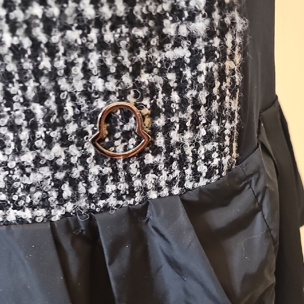 Moncler Black and White Tweed Dress - Picture 2 of 8